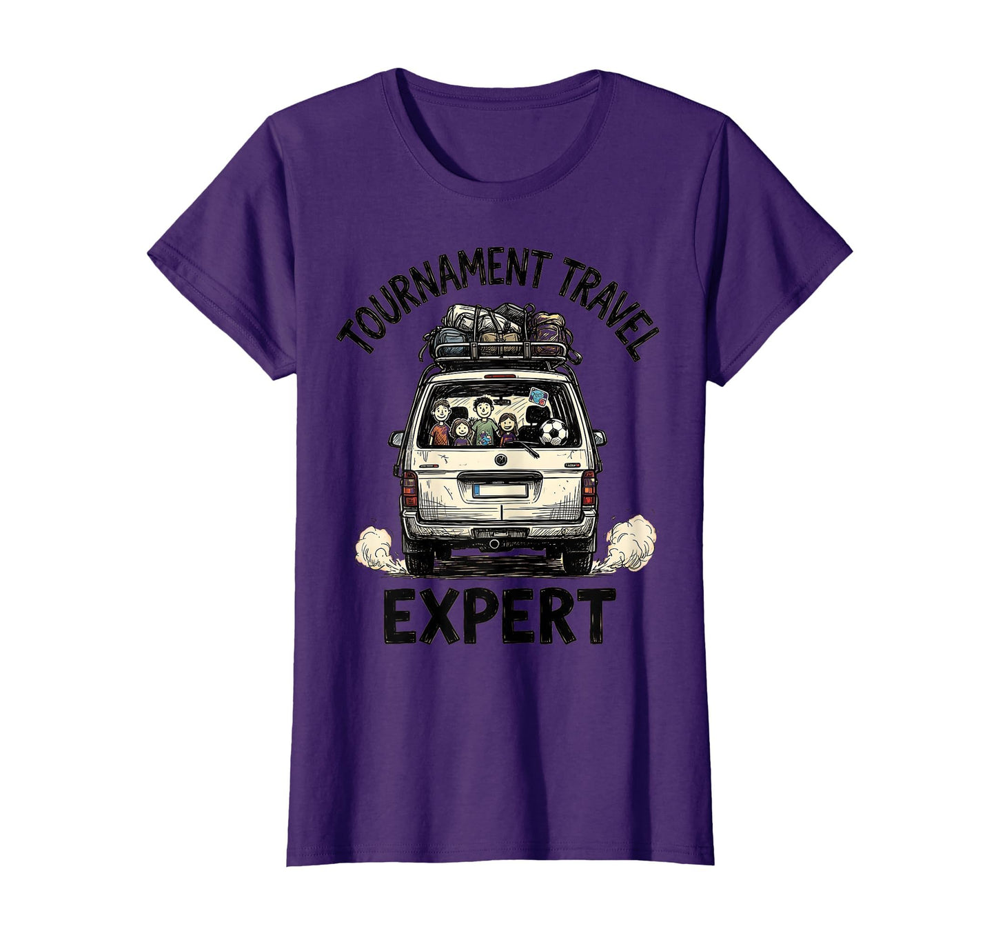 Tournament Travel Expert Soccer Mom T-Shirt - Graphic Print Unisex - T-Shirt, Sweatshirt, Hoodie