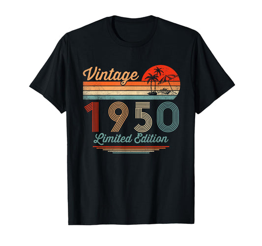 1950 75 Year Old Gifts 75Th Birthday T-Shirt - Unique Graphic for Adults - T-Shirt, Sweatshirt, Hoodie