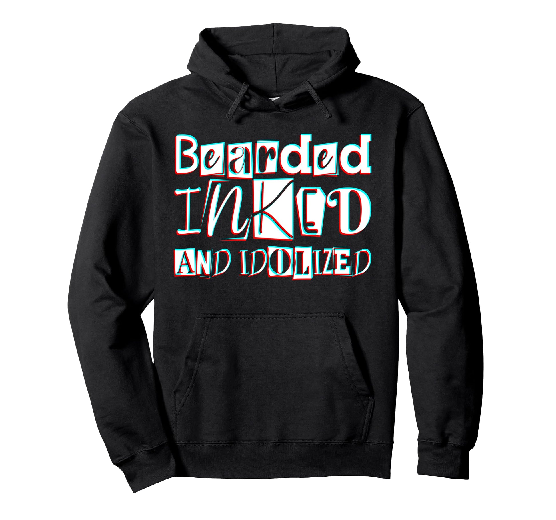 Bearded Inked And Awesome Tattooed Dad Hoodie - Trendy Graphic Men Women - T-Shirt, Sweatshirt, Hoodie