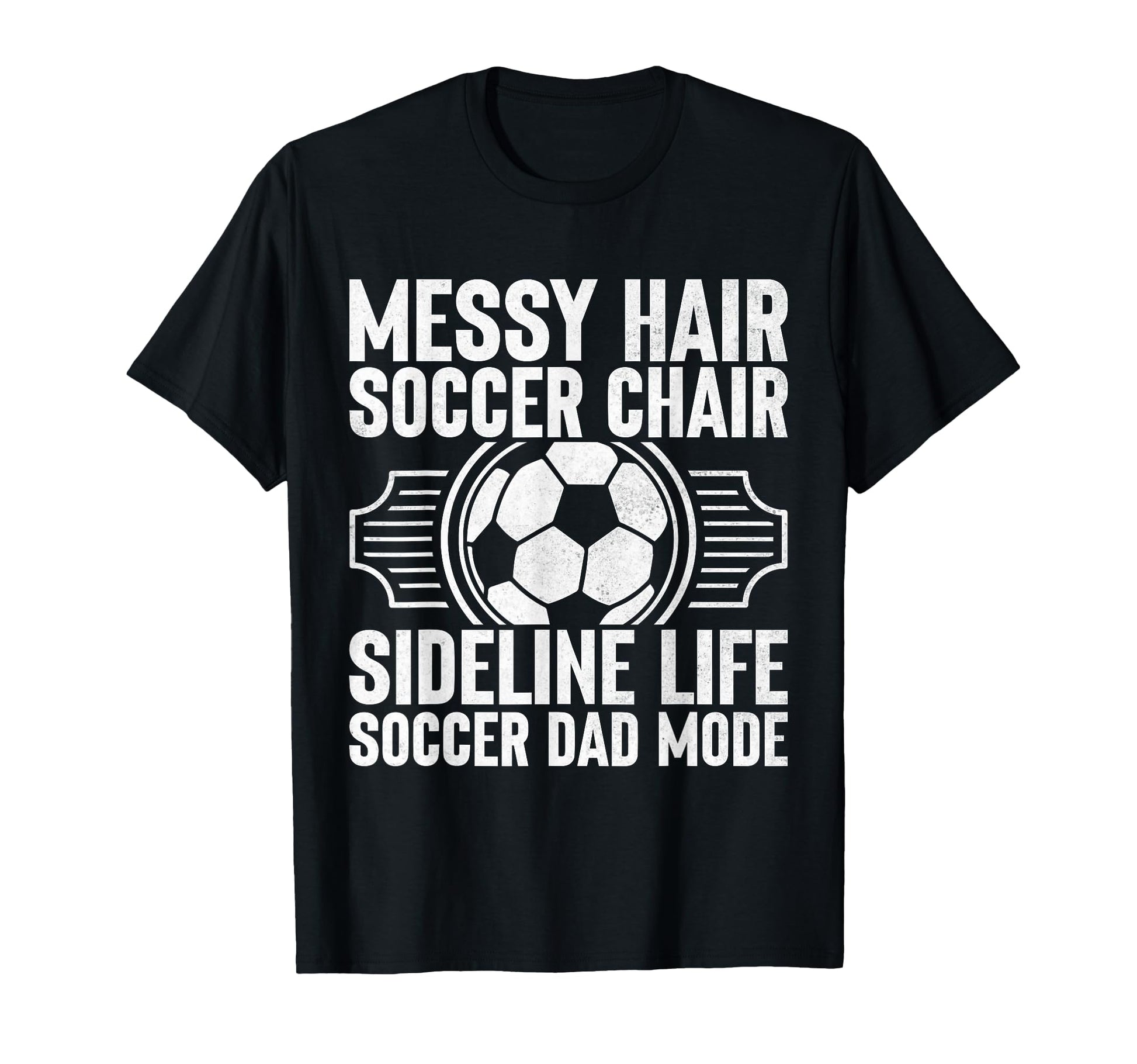 Messy Hair Soccer Chair Sideline T-Shirt - Streetwear Style for Adults - T-Shirt, Sweatshirt, Hoodie