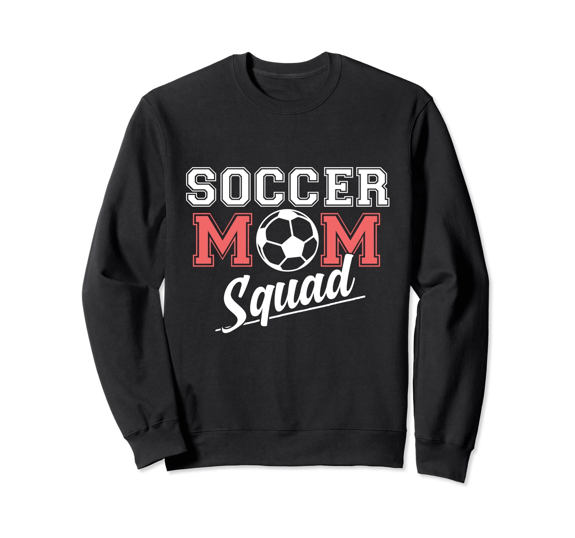 Soccer Mom Squad Sports Player Sweatshirt - Minimalist Print for Adults - T-Shirt, Sweatshirt, Hoodie