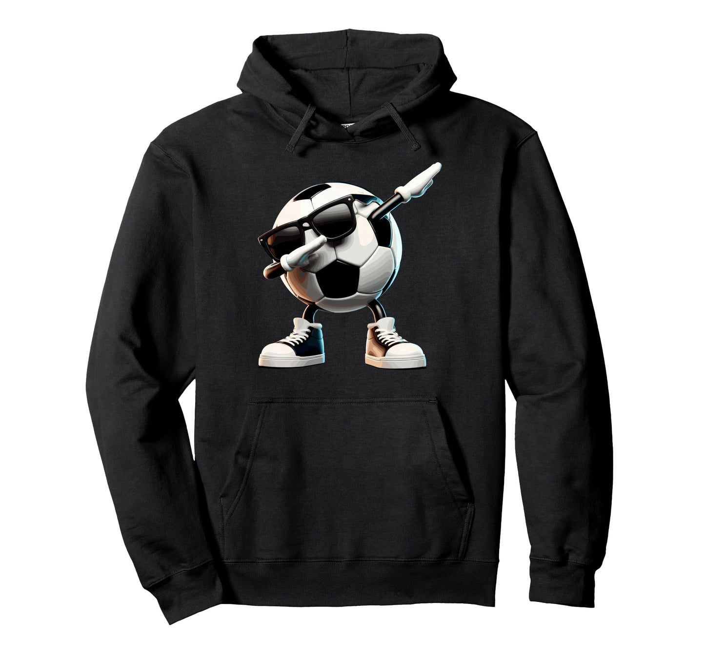 Funny Dabbing Dab Soccer Player Ball Hoodie - Graphic Print Men Women - T-Shirt, Sweatshirt, Hoodie