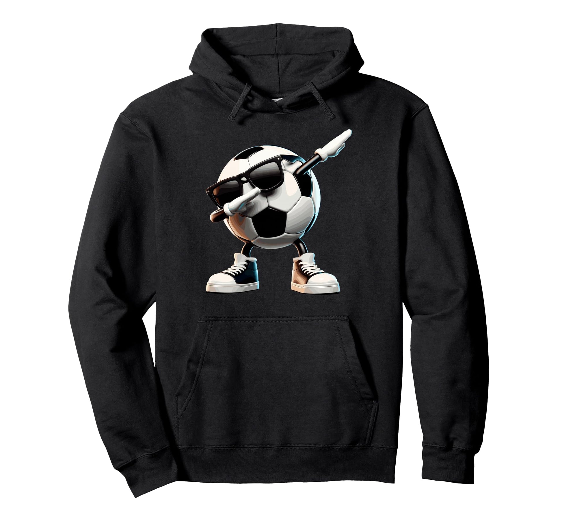 Funny Dabbing Dab Soccer Player Ball Hoodie - Graphic Print Men Women - T-Shirt, Sweatshirt, Hoodie