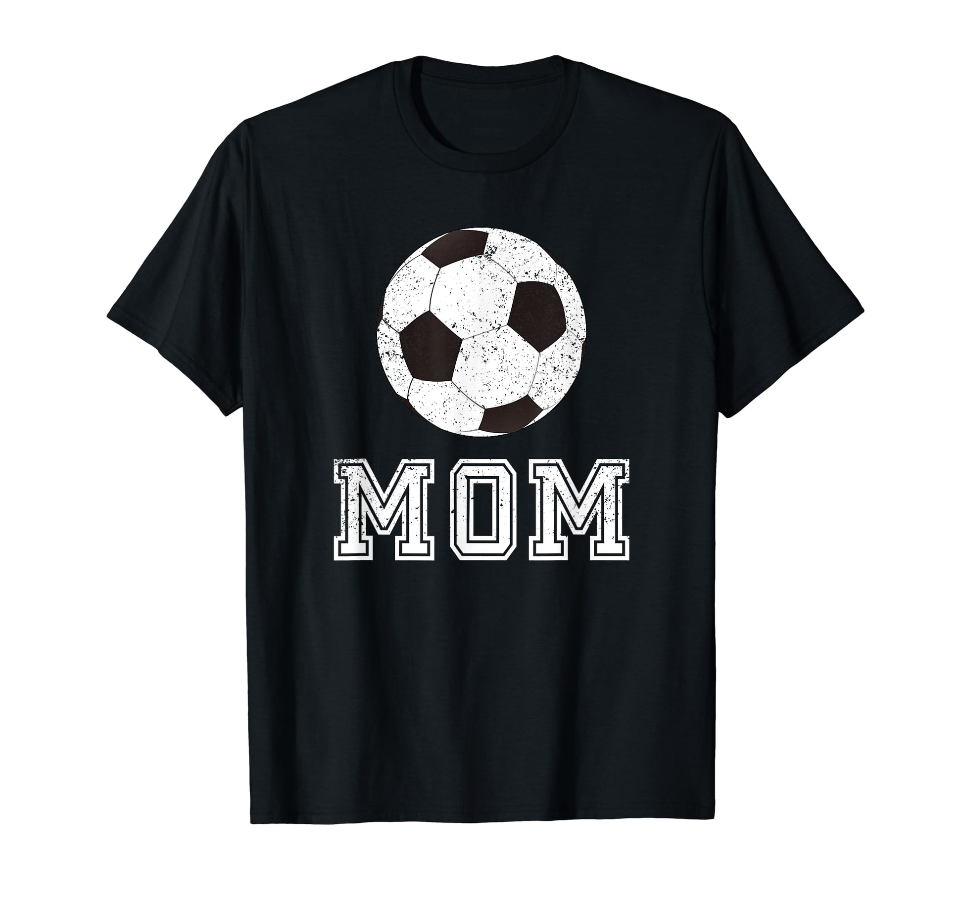 Soccer Mom Ball Distressed T-Shirt - Minimalist Print Men Women - T-Shirt, Sweatshirt, Hoodie