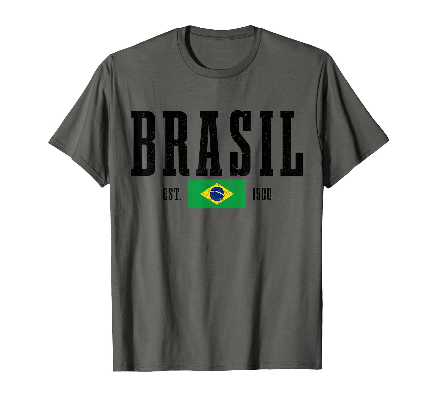 Brazil Est 1500 Brazil Flag Pride T-Shirt - Streetwear Style for Adults - T-Shirt, Sweatshirt, Hoodie