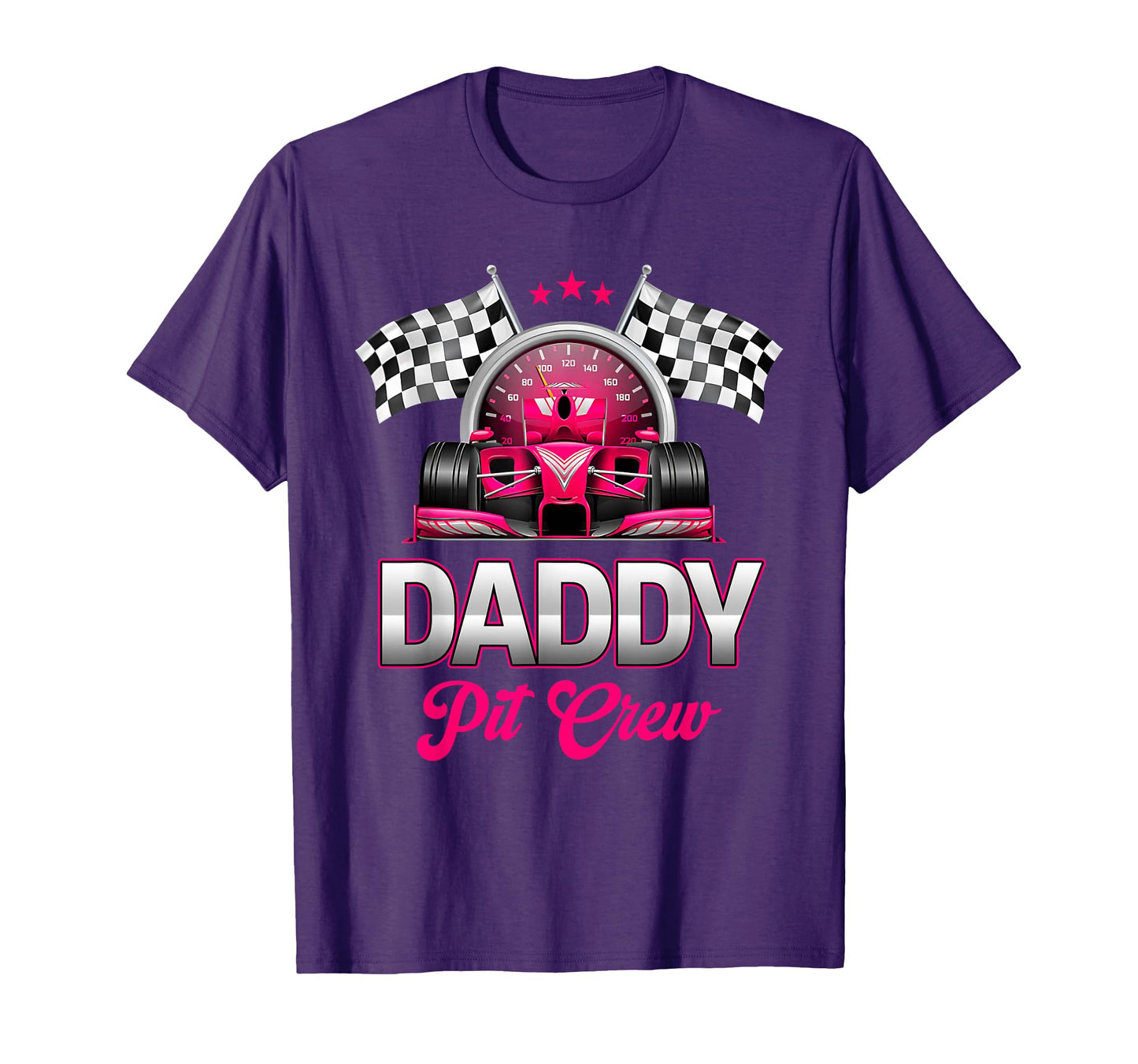Daddy Pit Crew Race Car Birthday T-Shirt - Novelty Apparel for Adults - T-Shirt, Sweatshirt, Hoodie
