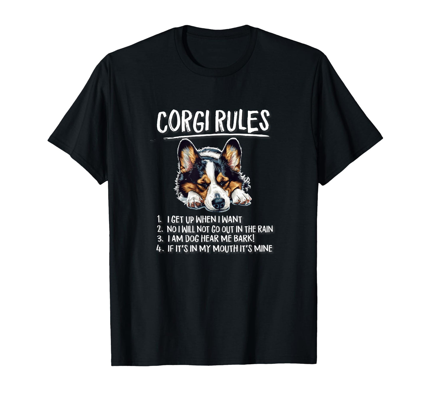 Mens Womens Rules Nap Black Pembroke T-Shirt - Unique Graphic Unisex - T-Shirt, Sweatshirt, Hoodie