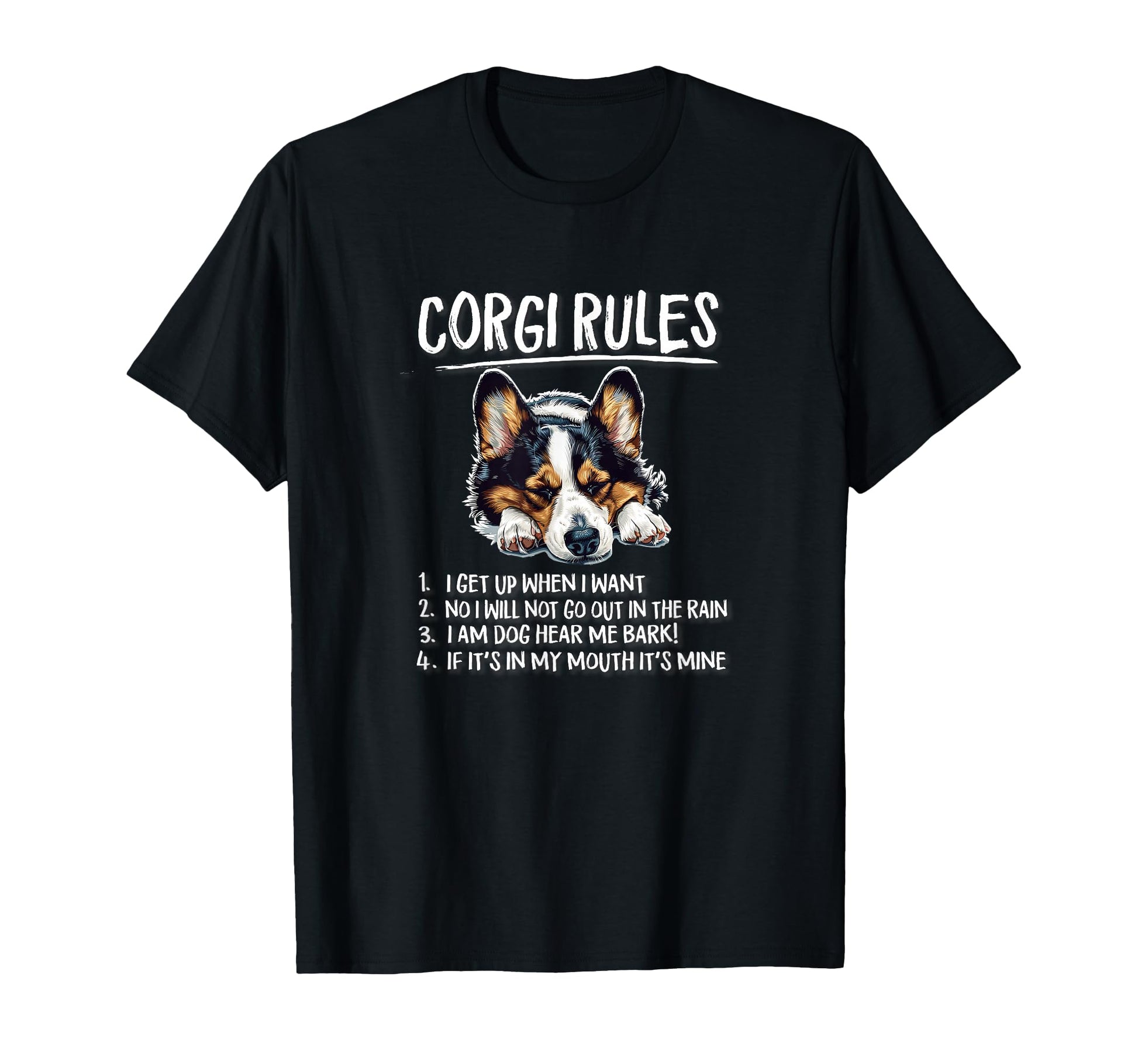 Mens Womens Rules Nap Black Pembroke T-Shirt - Unique Graphic Unisex - T-Shirt, Sweatshirt, Hoodie