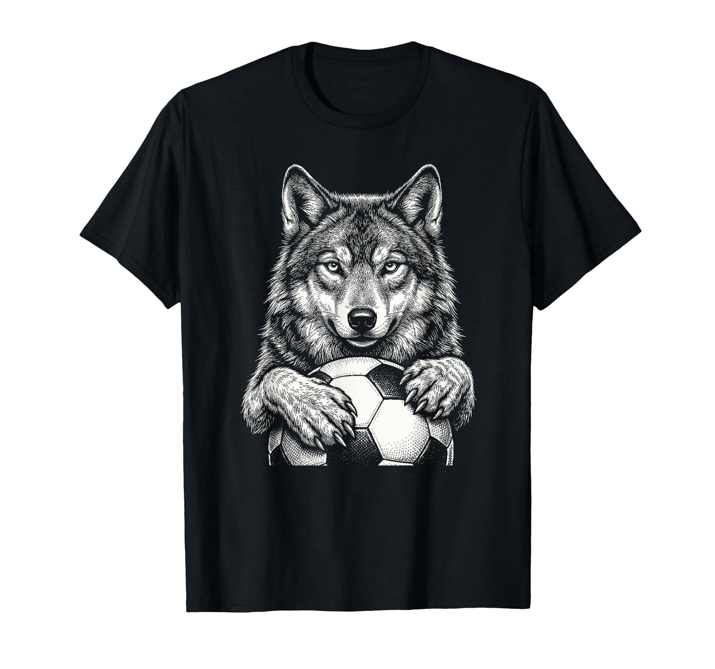 Fierce Holding Ball Fans Line Art T-Shirt - Fun Novelty Design for Adults - T-Shirt, Sweatshirt, Hoodie