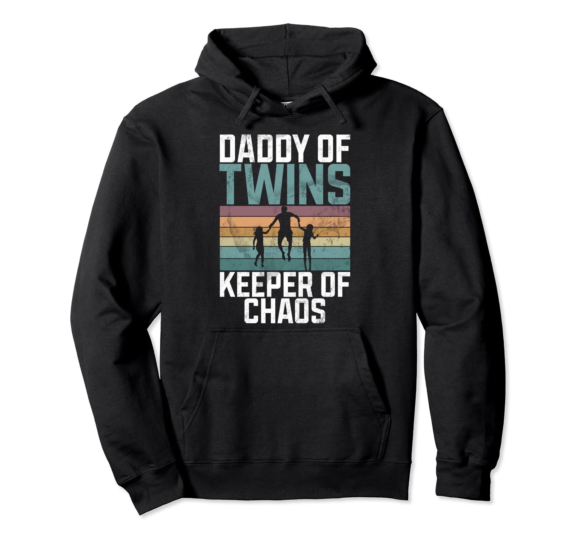 Daddy Twins Keeper Chaos Twin Dad Hoodie - Fun Novelty Design Men Women - T-Shirt, Sweatshirt, Hoodie
