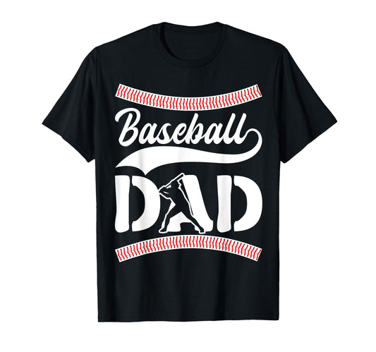Baseball Dad T-Shirt - Custom Art Print Unisex - T-Shirt, Sweatshirt, Hoodie