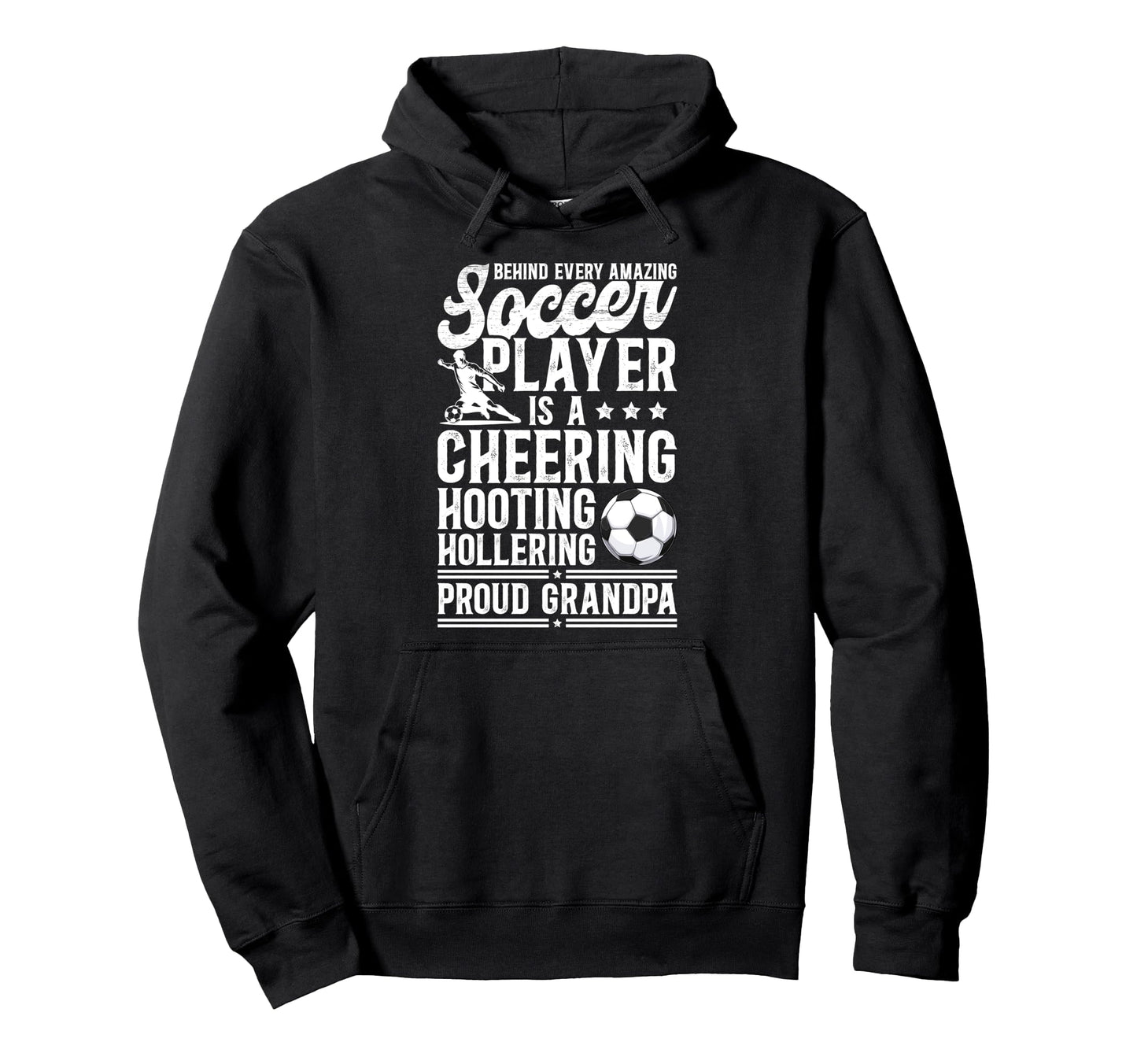 Proud Grandpa Soccer Player Hoodie - Streetwear Style Men Women - T-Shirt, Sweatshirt, Hoodie