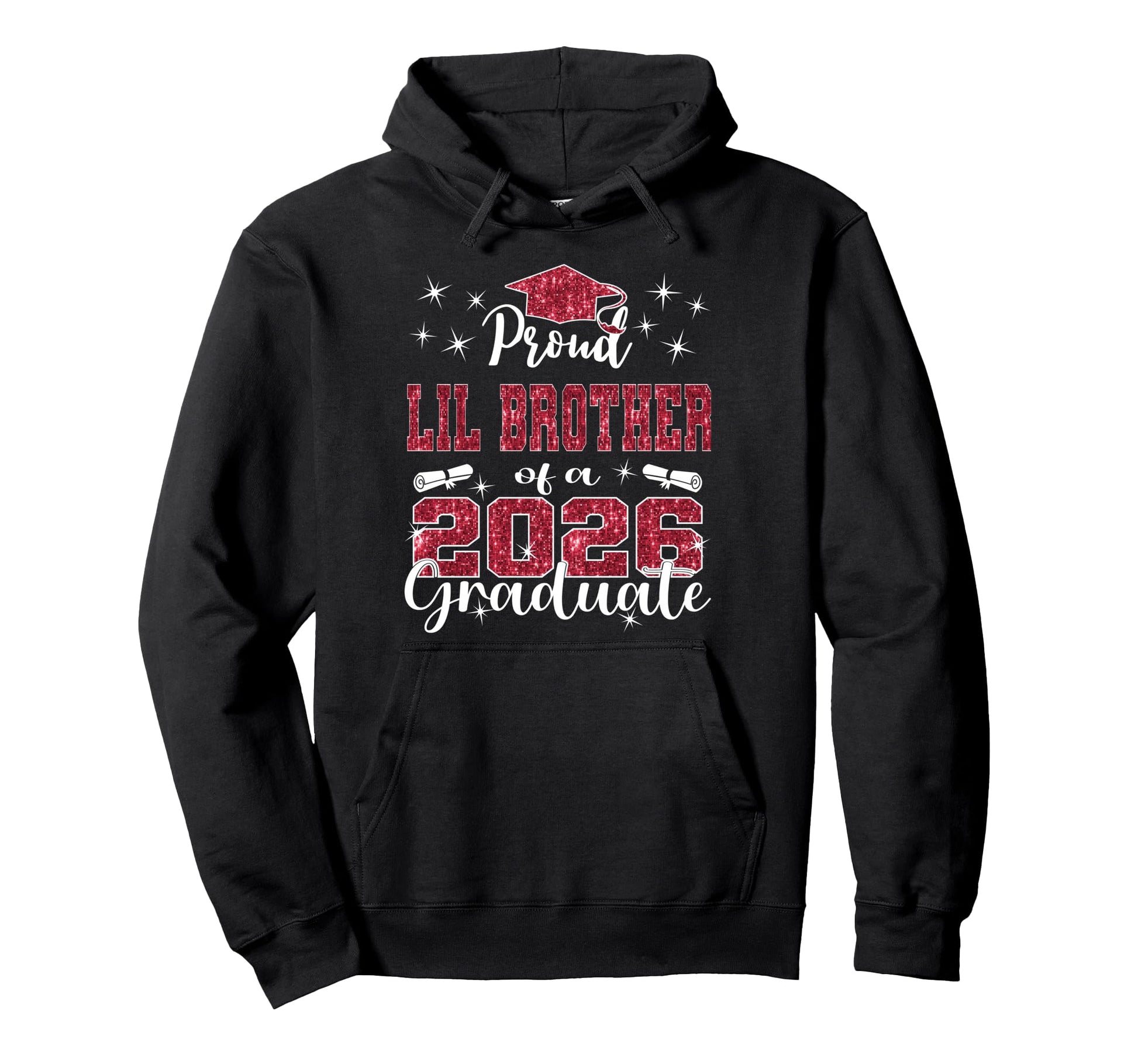 Super Proud Little Brother 2026 Hoodie - Casual Everyday Wear Men Women - T-Shirt, Sweatshirt, Hoodie
