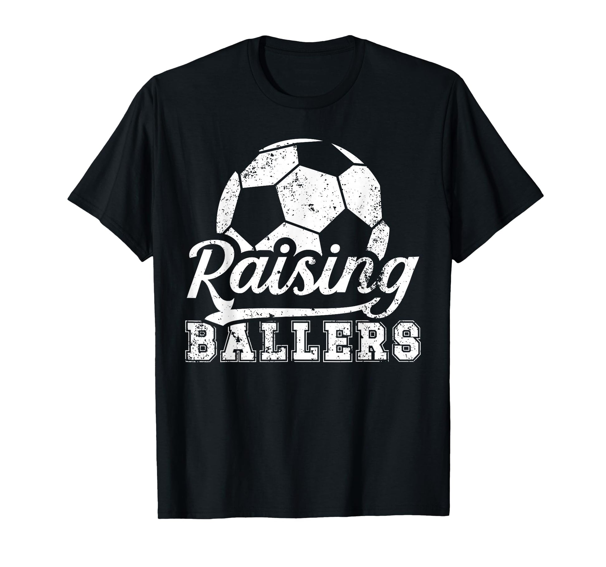 Raising Ballers Soccer Dad Soccer T-Shirt - Minimalist Print for Adults - T-Shirt, Sweatshirt, Hoodie