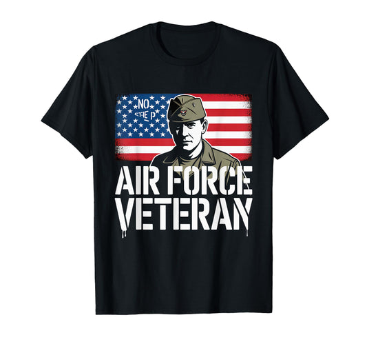 Air Force Veteran Us American Flag Dad T-Shirt - Graphic Print Men Women - T-Shirt, Sweatshirt, Hoodie