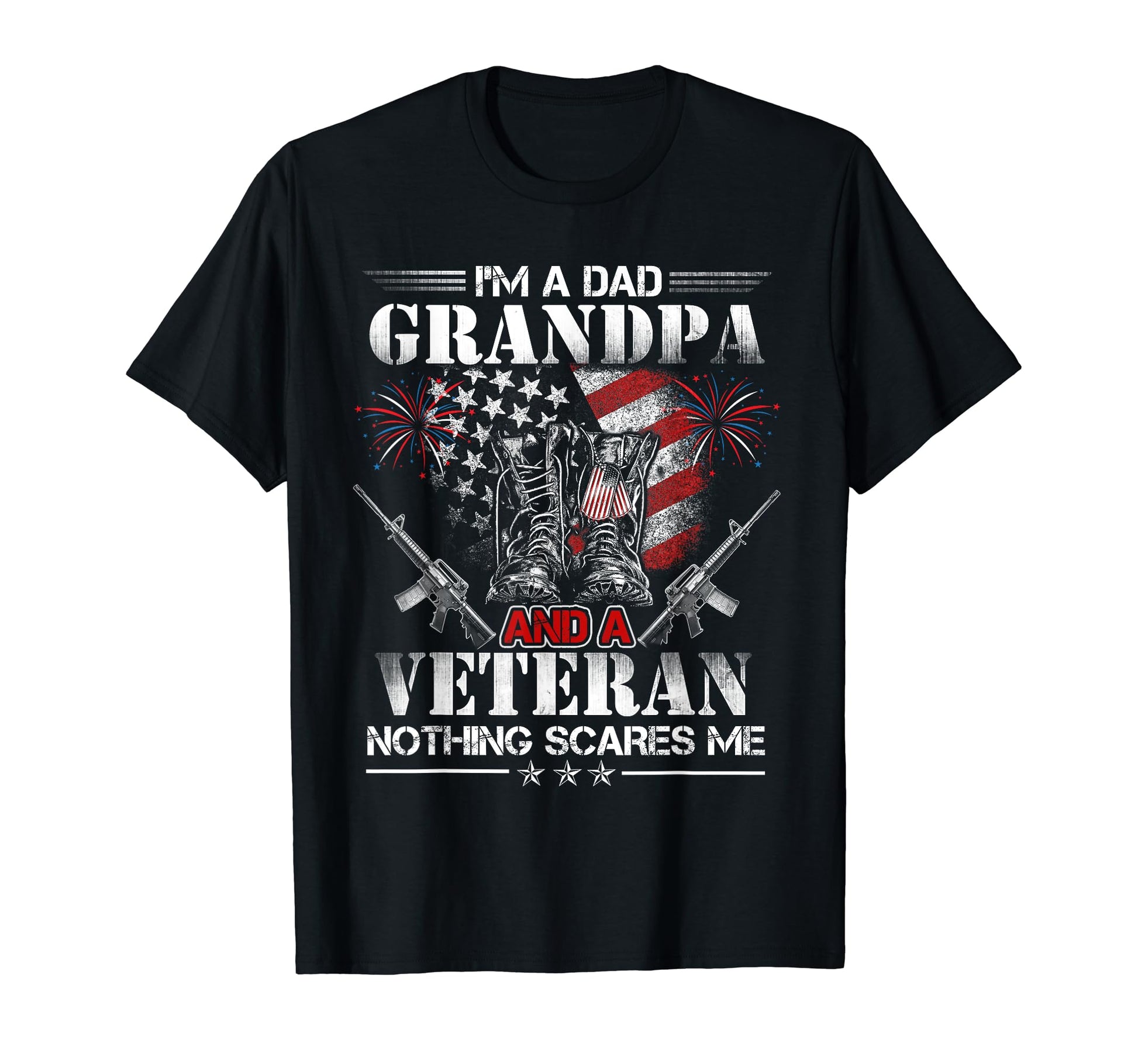 Im Dad Grandpa And Veteran Funny Dad T-Shirt - Graphic Print for Adults - T-Shirt, Sweatshirt, Hoodie
