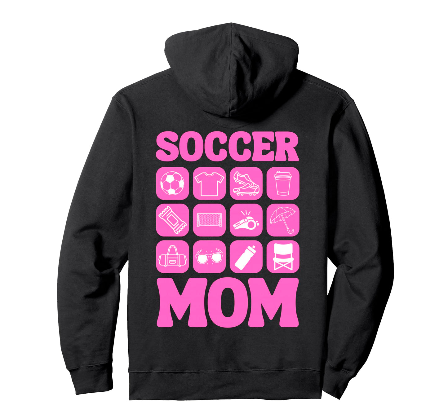 Soccer Mom Icons Soccer Hoodie - Trendy Graphic Unisex - T-Shirt, Sweatshirt, Hoodie