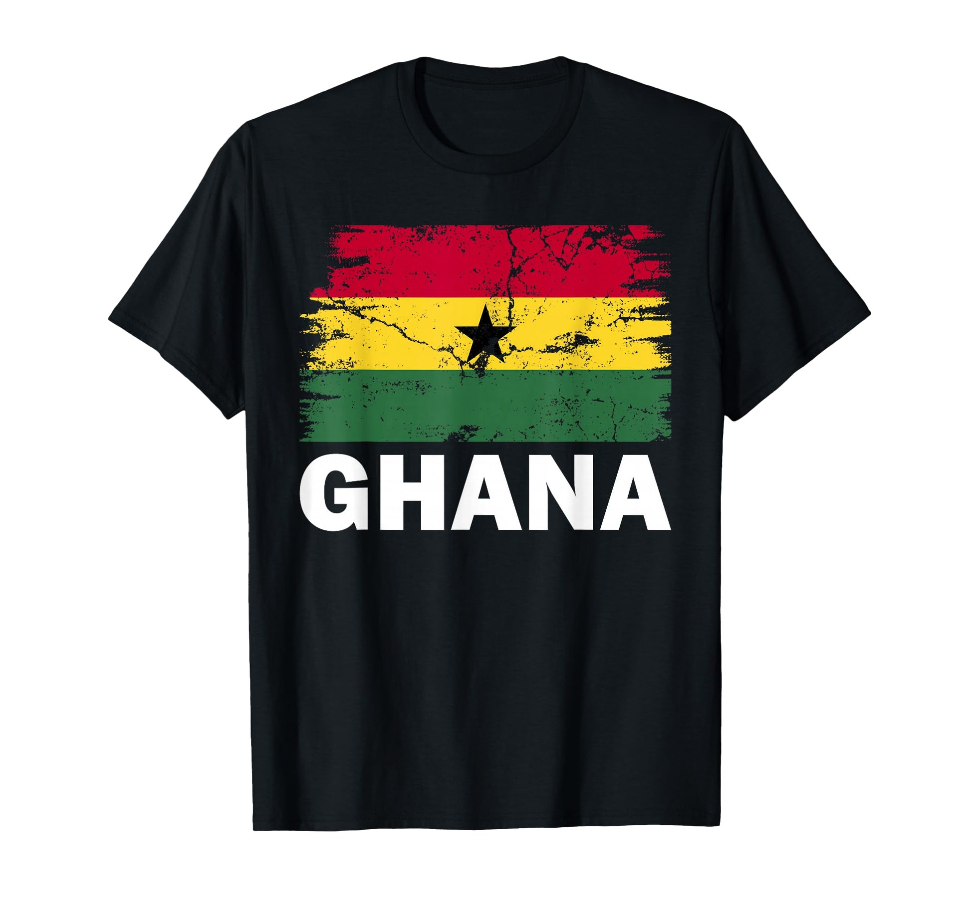 Ghana Ghanaian Flag Pride Support T-Shirt - Trendy Graphic for Adults - T-Shirt, Sweatshirt, Hoodie