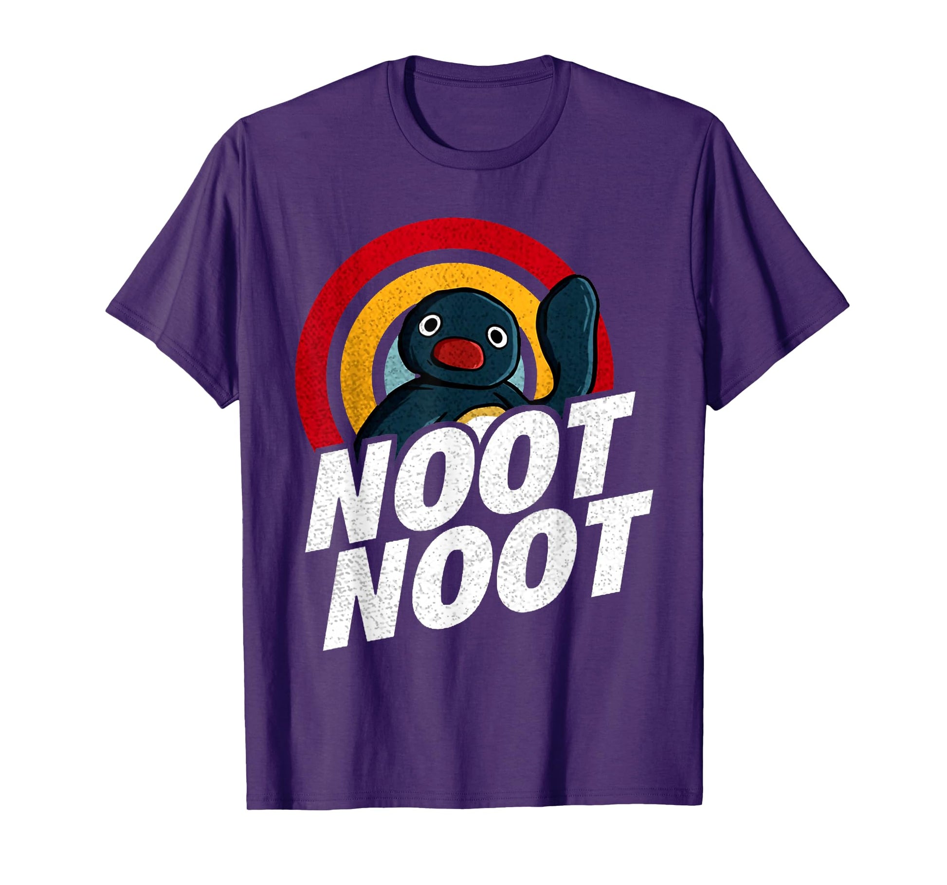 Noot Funny Penguin Meme Rainbow T-Shirt - Graphic Print for Adults - T-Shirt, Sweatshirt, Hoodie