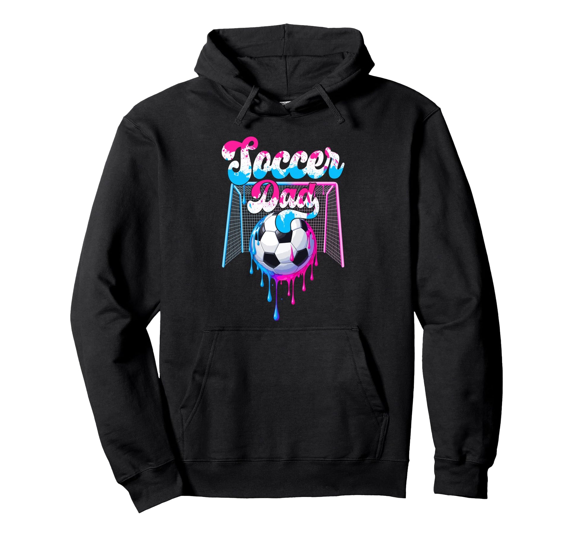 Soccer Dad Funny Happy Fathers Day Ice Hoodie - Graphic Print for Adults - T-Shirt, Sweatshirt, Hoodie