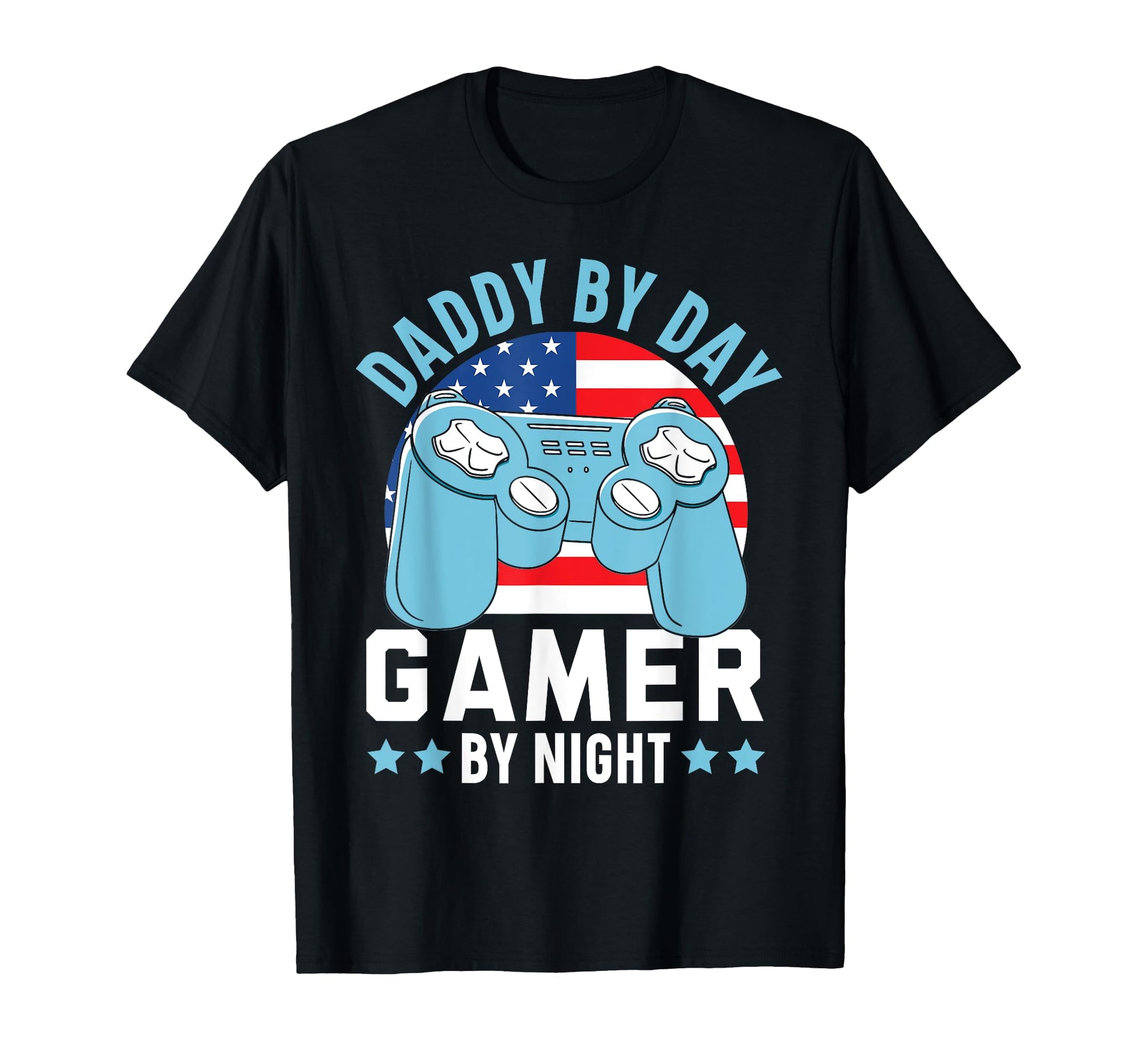 Daddy Day Gamer Night Gaming Dad T-Shirt - Custom Art Print Unisex - T-Shirt, Sweatshirt, Hoodie