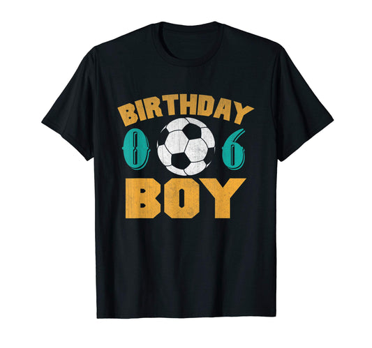 Awesome 6Th Birthday Soccer Ball T-Shirt - Graphic Print for Adults - T-Shirt, Sweatshirt, Hoodie