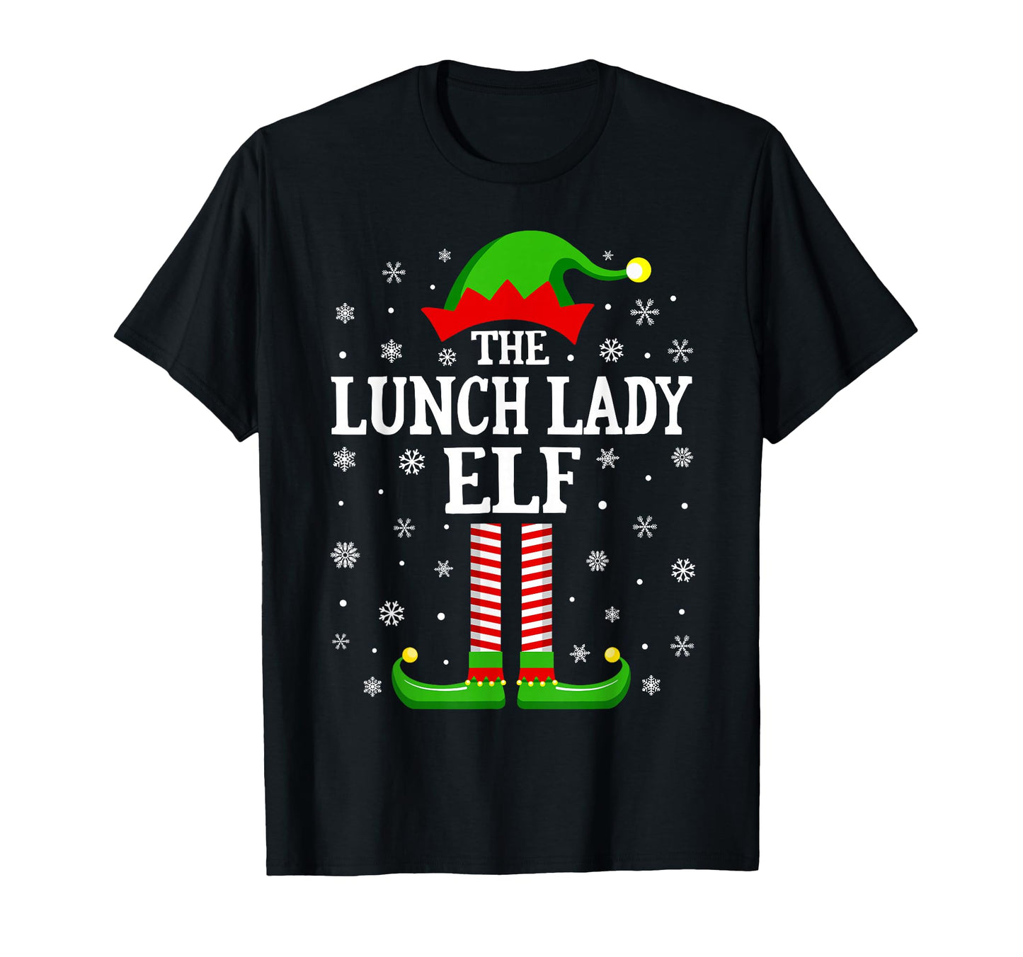 Lunch Lady Elf Funny Family Matching T-Shirt - Trendy Graphic Unisex - T-Shirt, Sweatshirt, Hoodie