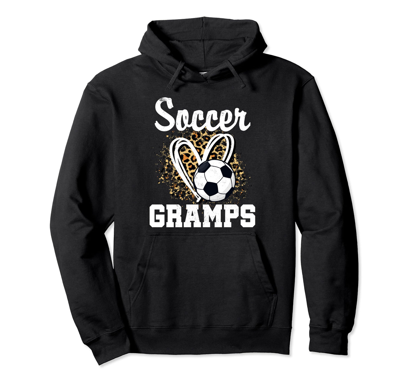 Soccer Gramps Leopard Heart Matching Hoodie - Casual Everyday Wear Unisex - T-Shirt, Sweatshirt, Hoodie