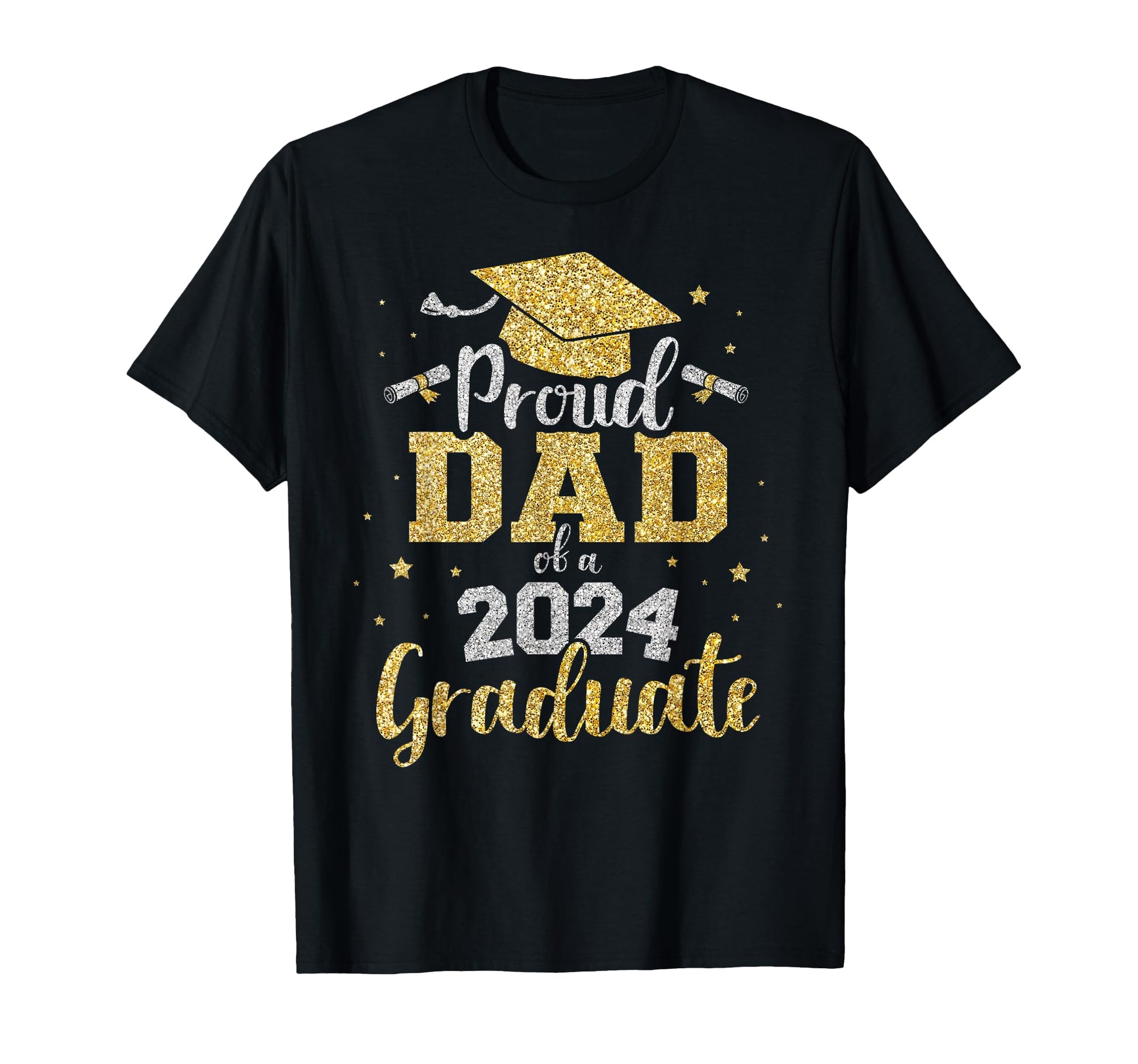 Proud Dad Class 2024 Graduate Senior T-Shirt - Minimalist Print Unisex - T-Shirt, Sweatshirt, Hoodie
