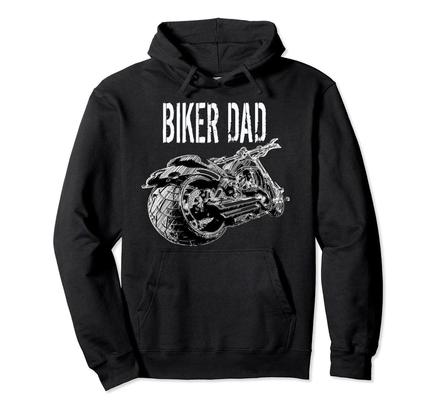 American Built Chopper Biker Dad Hoodie - Casual Everyday Wear Unisex - T-Shirt, Sweatshirt, Hoodie