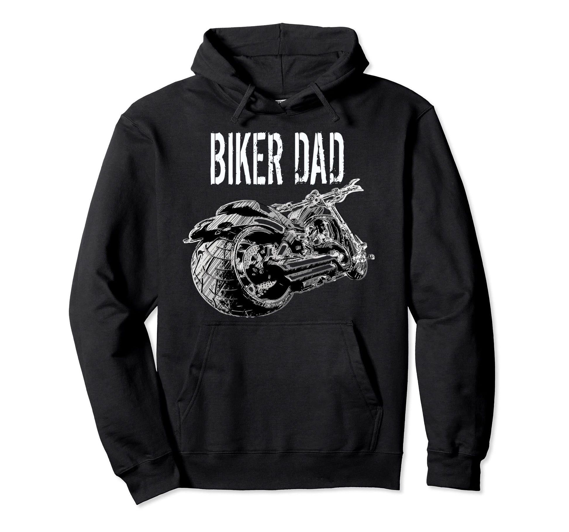American Built Chopper Biker Dad Hoodie - Casual Everyday Wear Unisex - T-Shirt, Sweatshirt, Hoodie