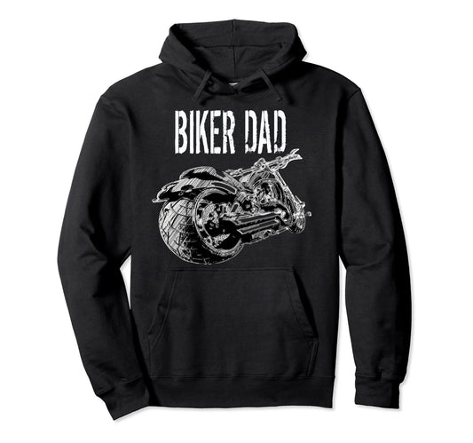 American Built Chopper Biker Dad Hoodie - Casual Everyday Wear Unisex - T-Shirt, Sweatshirt, Hoodie