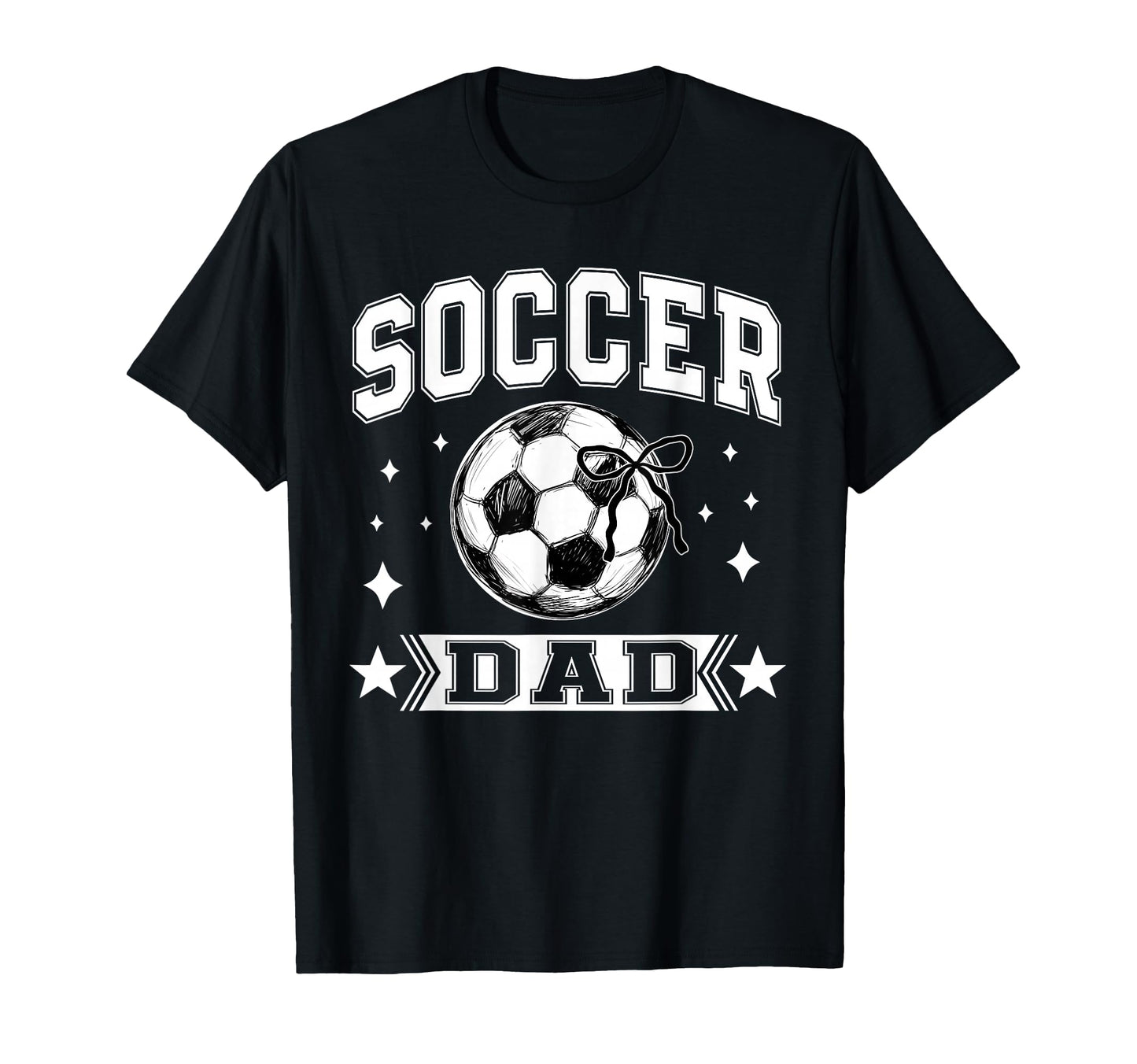 Coquette Bow Soccer Dad Soccer Team Sport T-Shirt - Trendy Graphic Unisex - T-Shirt, Sweatshirt, Hoodie