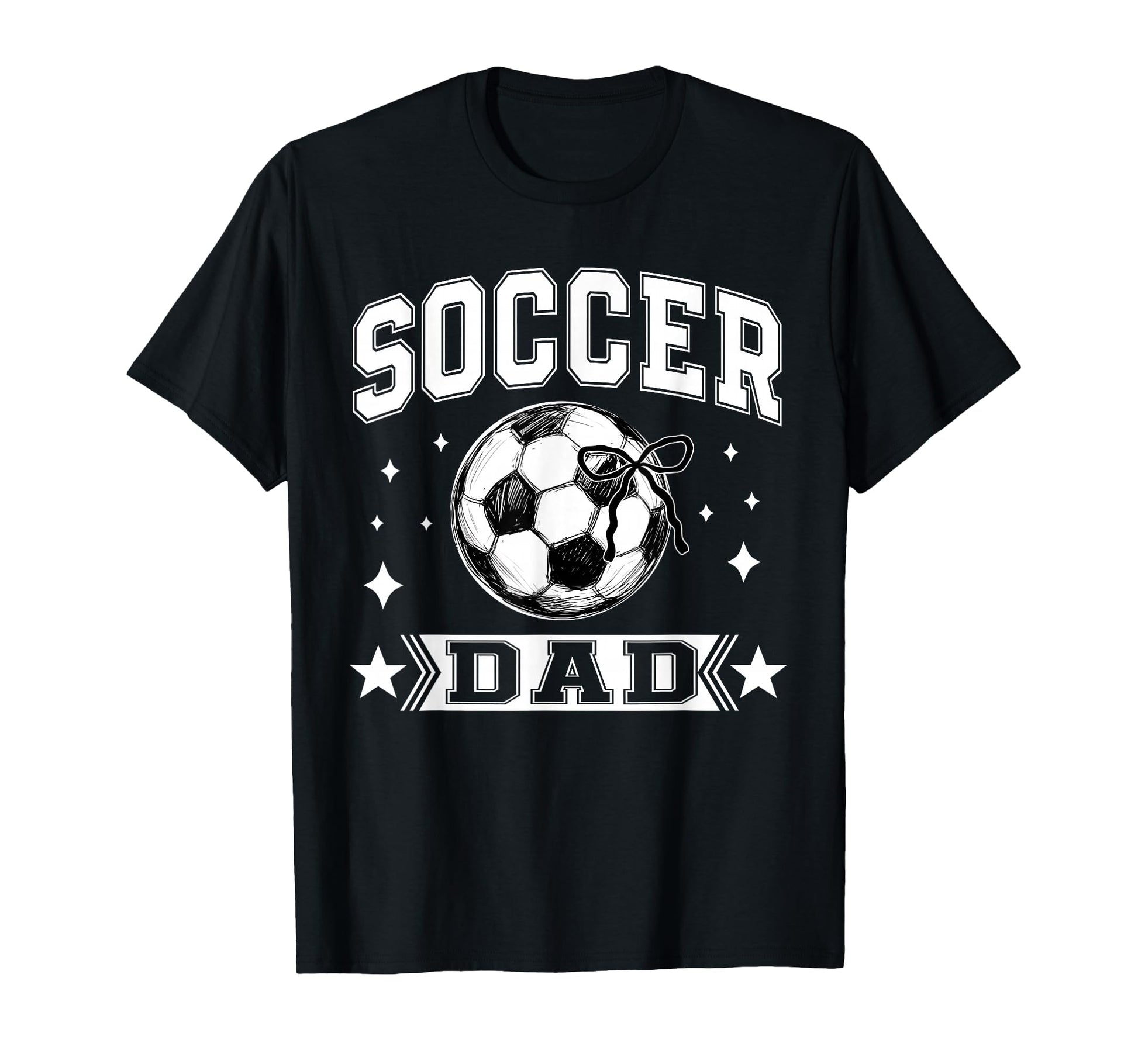 Coquette Bow Soccer Dad Soccer Team Sport T-Shirt - Trendy Graphic Unisex - T-Shirt, Sweatshirt, Hoodie