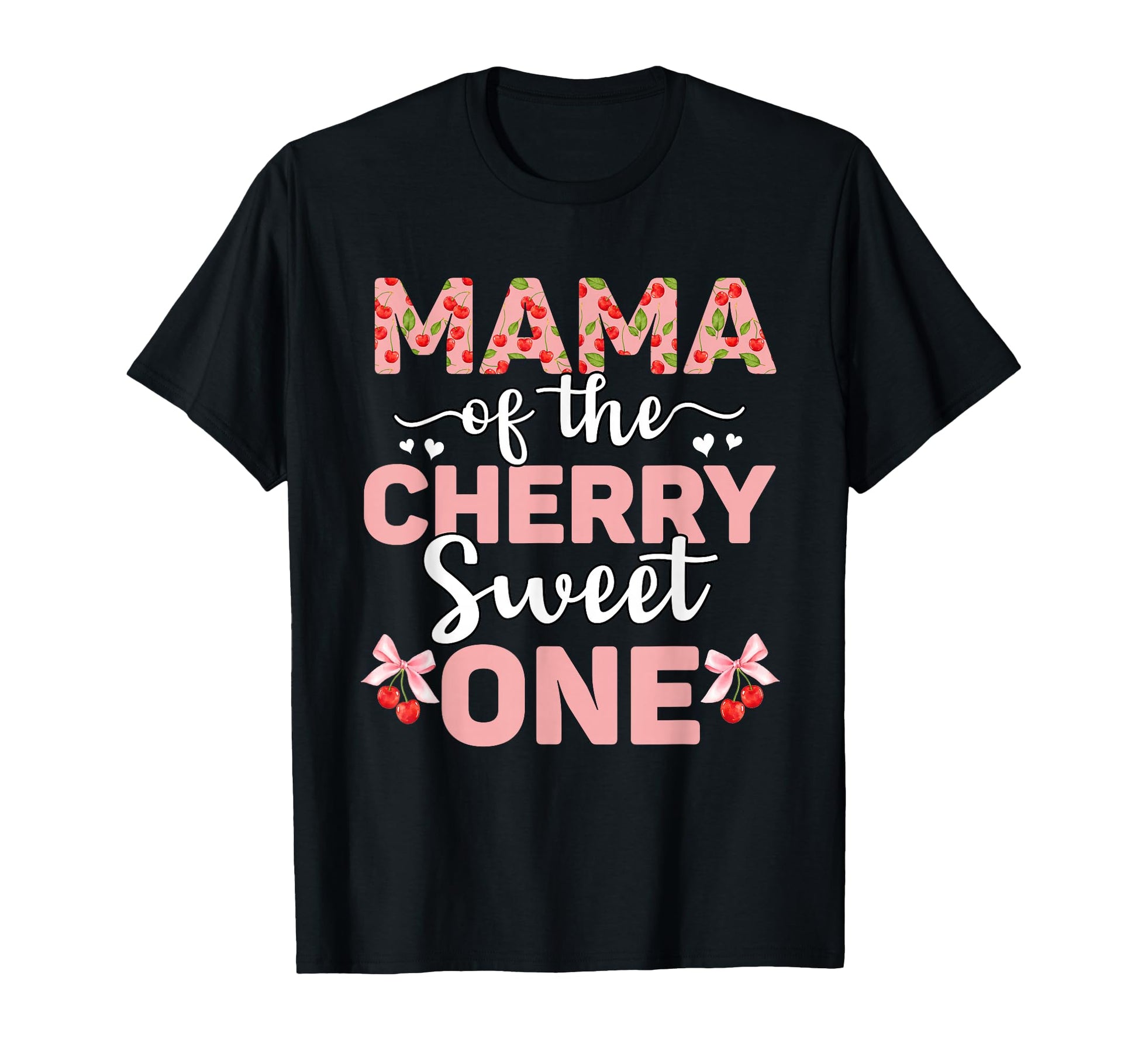 Mom Cherry Sweet One 1St Birthday T-Shirt - Graphic Print for Adults - T-Shirt, Sweatshirt, Hoodie