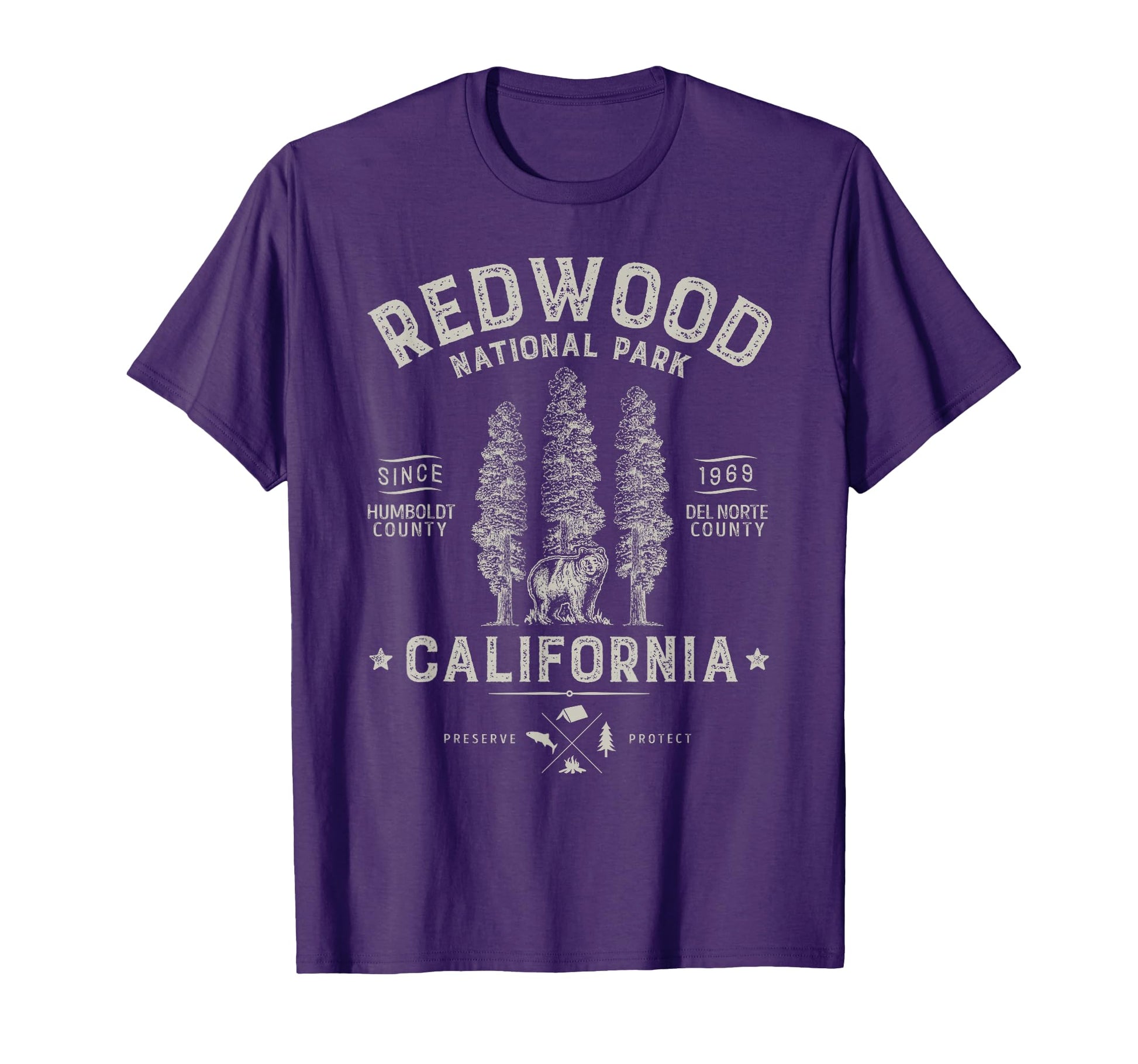 Redwood National Park California Bear T-Shirt - Novelty Apparel Unisex - T-Shirt, Sweatshirt, Hoodie
