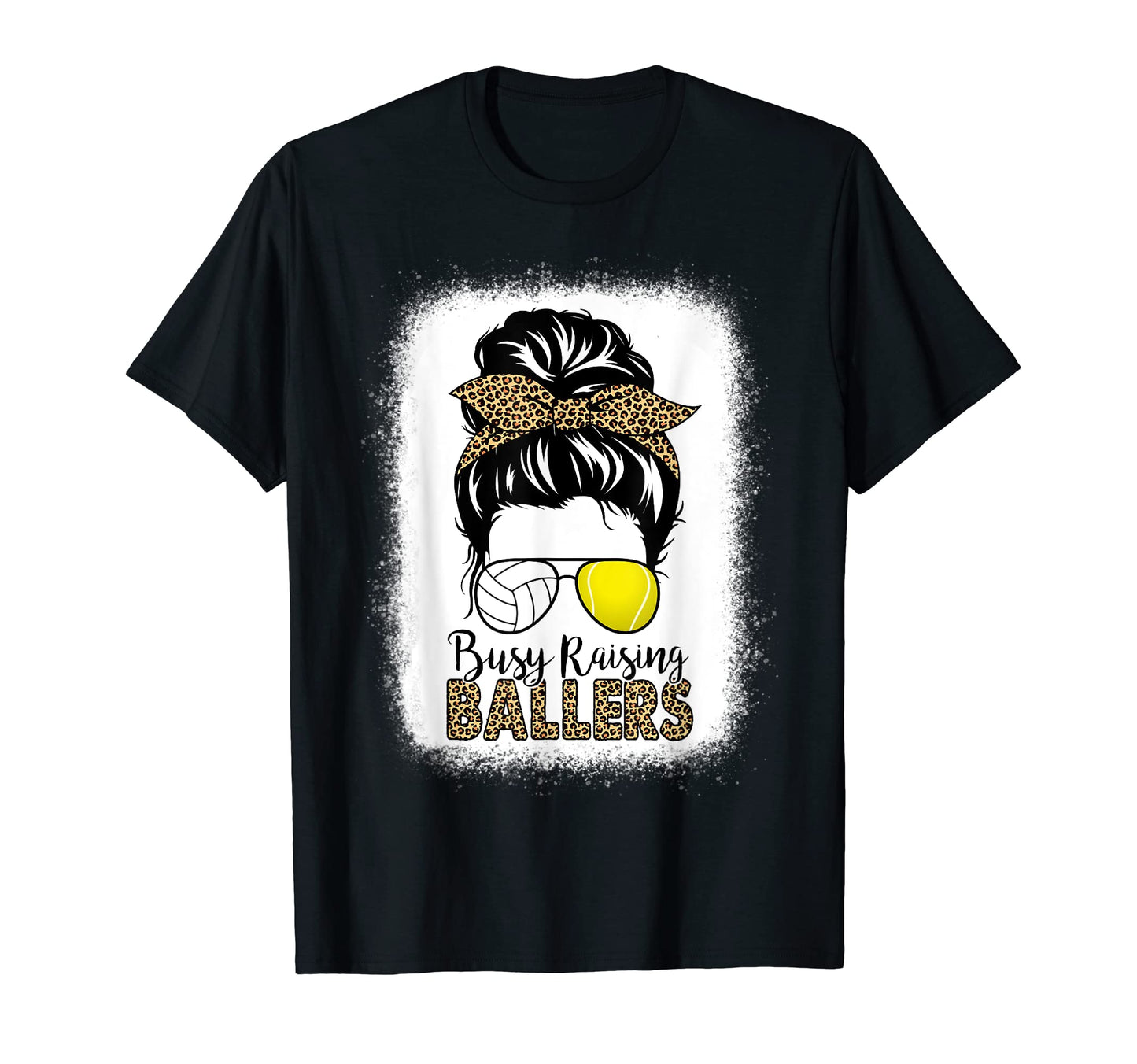 Tennis Volleyball Mom Messy Bun T-Shirt - Fun Novelty Design Men Women - T-Shirt, Sweatshirt, Hoodie