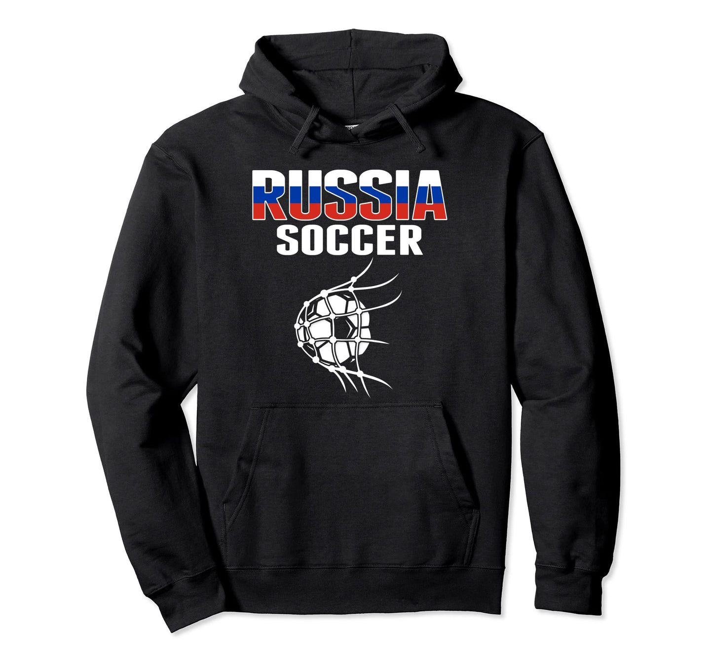 Russia Soccer Ball Net Goal Russian Hoodie - Novelty Apparel for Adults - T-Shirt, Sweatshirt, Hoodie