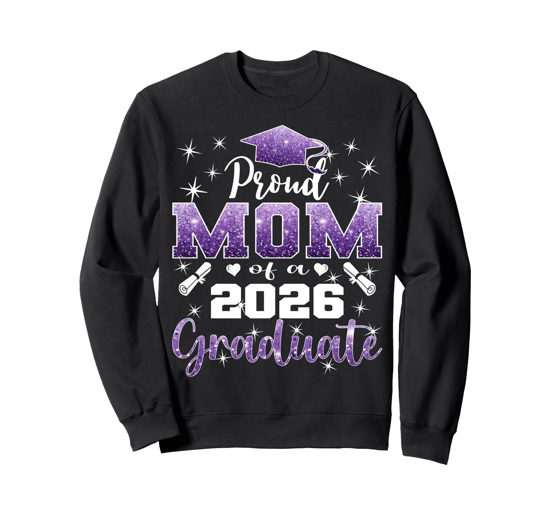 Super Proud Mom 2026 Graduate Sweatshirt - Aesthetic Graphic Men Women - T-Shirt, Sweatshirt, Hoodie