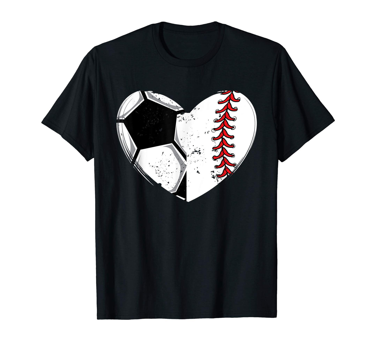 Baseball Lover Heart Soccer Player T-Shirt - Custom Art Print for Adults - T-Shirt, Sweatshirt, Hoodie