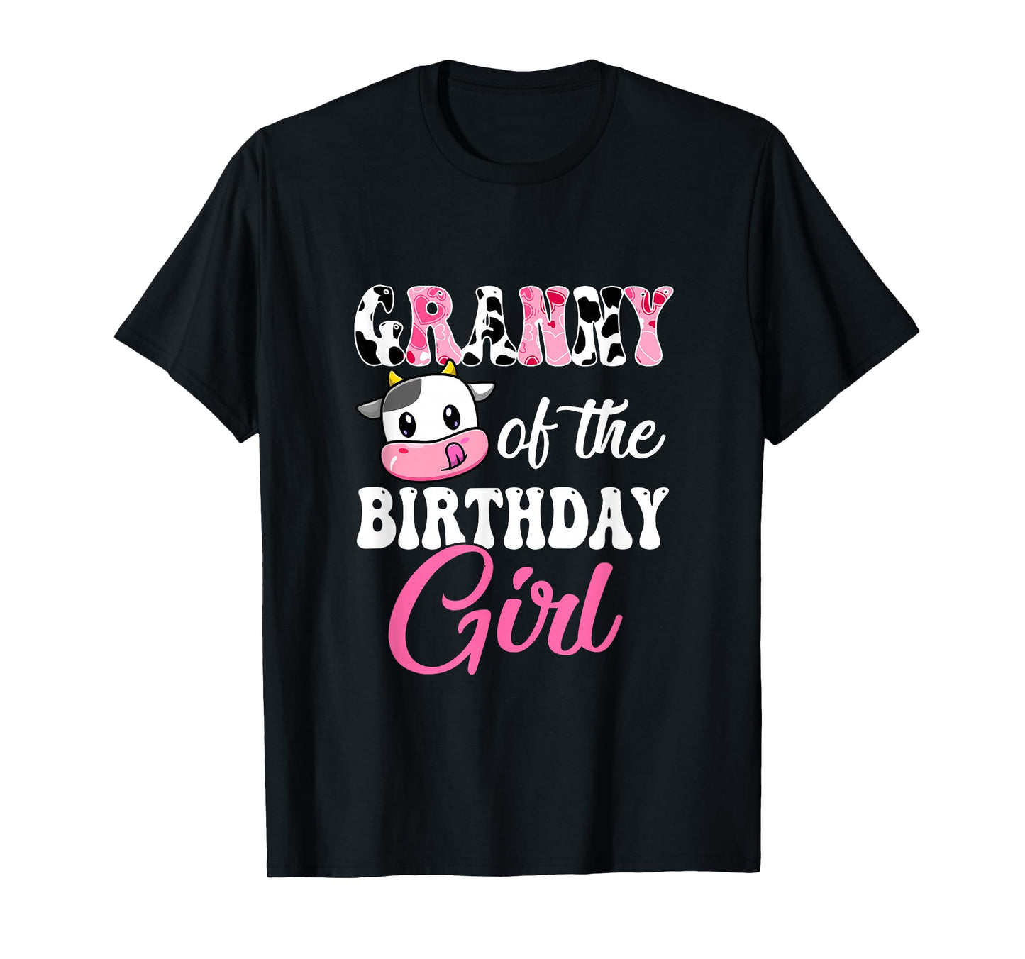 Granny Birthday Farm Cow 1St Birthday T-Shirt - Minimalist Print Unisex - T-Shirt, Sweatshirt, Hoodie
