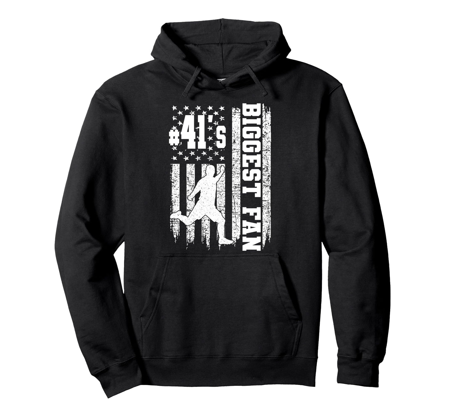 Soccer Biggest Fan Number 41 Proud Hoodie - Casual Everyday Wear Unisex - T-Shirt, Sweatshirt, Hoodie