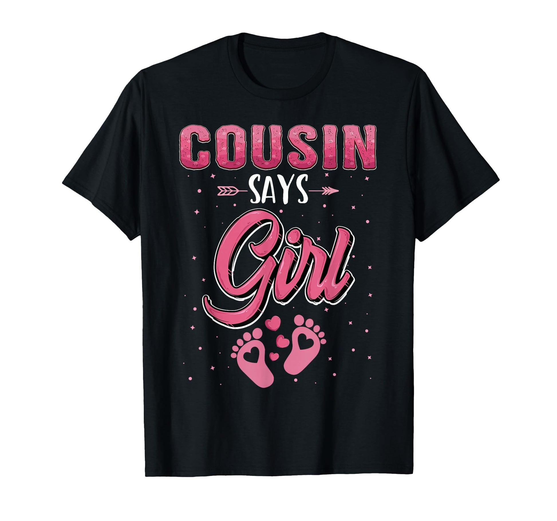 Gender Reveal Cousin Says Matching T-Shirt - Unique Graphic Men Women - T-Shirt, Sweatshirt, Hoodie