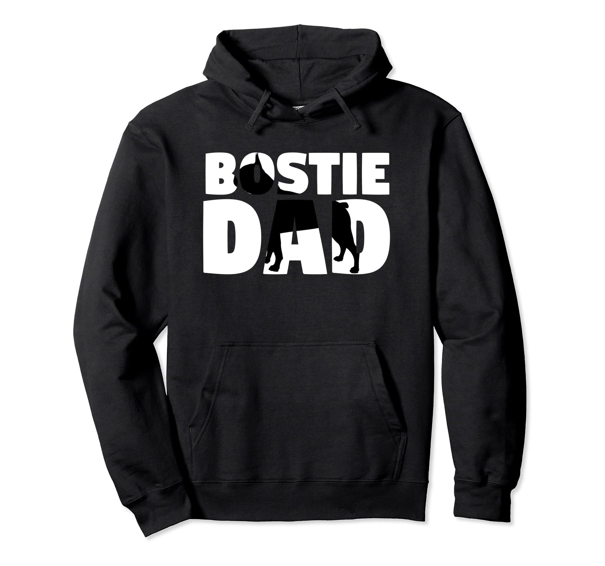 Bostie Dad Boston Terrier Gift Father Hoodie - Novelty Apparel for Adults - T-Shirt, Sweatshirt, Hoodie
