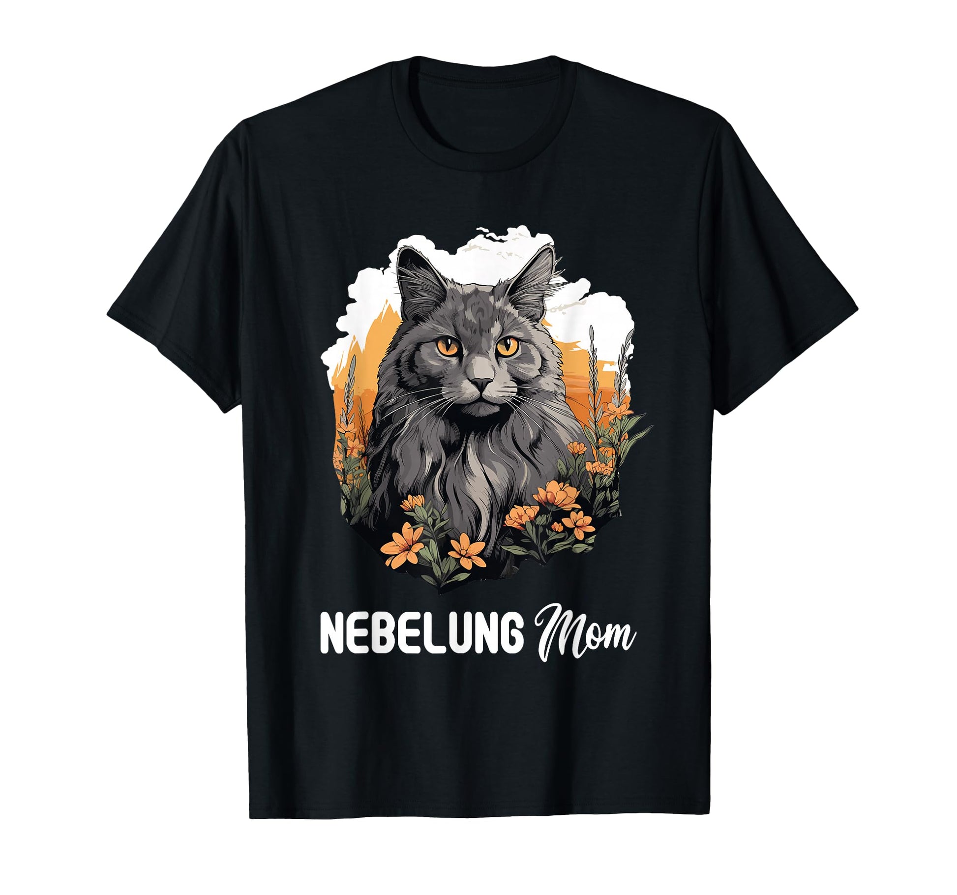 Nebelung Cat Kitten Nebelung Mom T-Shirt - Aesthetic Graphic Unisex - T-Shirt, Sweatshirt, Hoodie