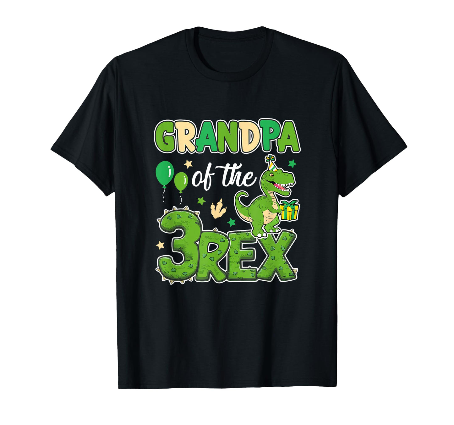 Grandpa Three Rex Birthday Dinosaur T-Shirt - Streetwear Style for Adults - T-Shirt, Sweatshirt, Hoodie