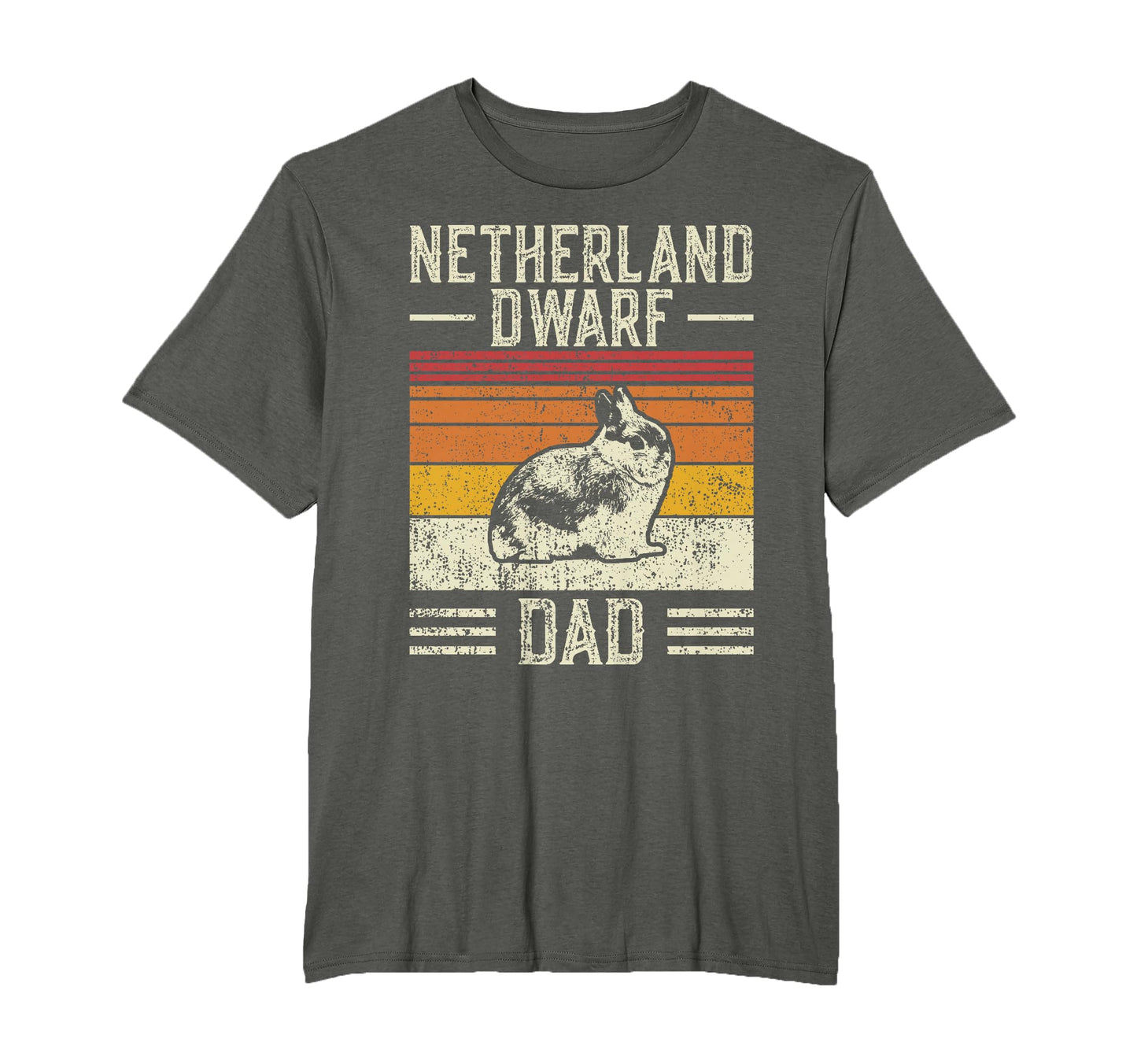 Best Rabbit Dad Netherland Dwarf T-Shirt - Novelty Apparel Unisex - T-Shirt, Sweatshirt, Hoodie