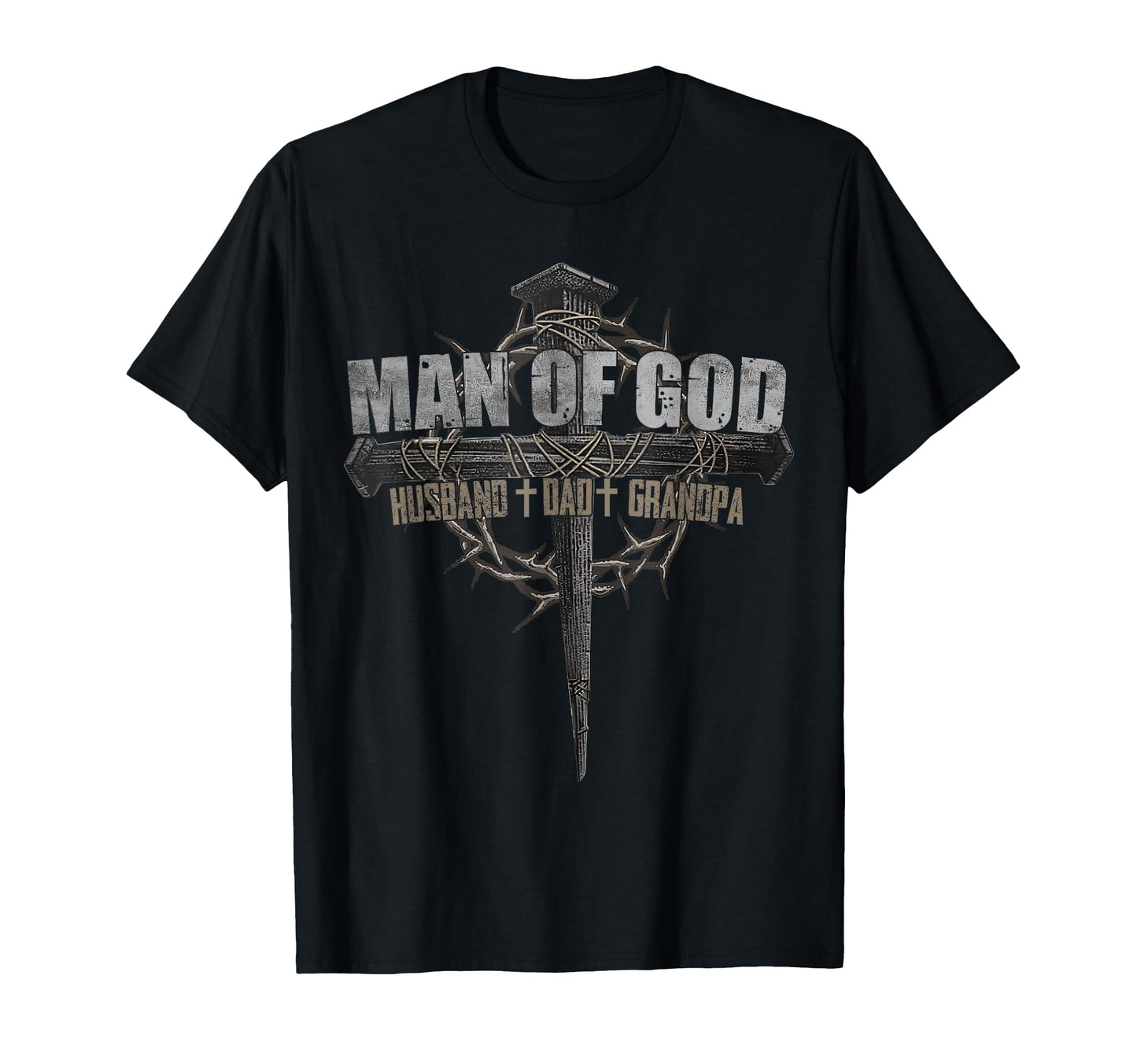 God Husband Dad Grandpa Cross Christian T-Shirt - Aesthetic Graphic Unisex - T-Shirt, Sweatshirt, Hoodie