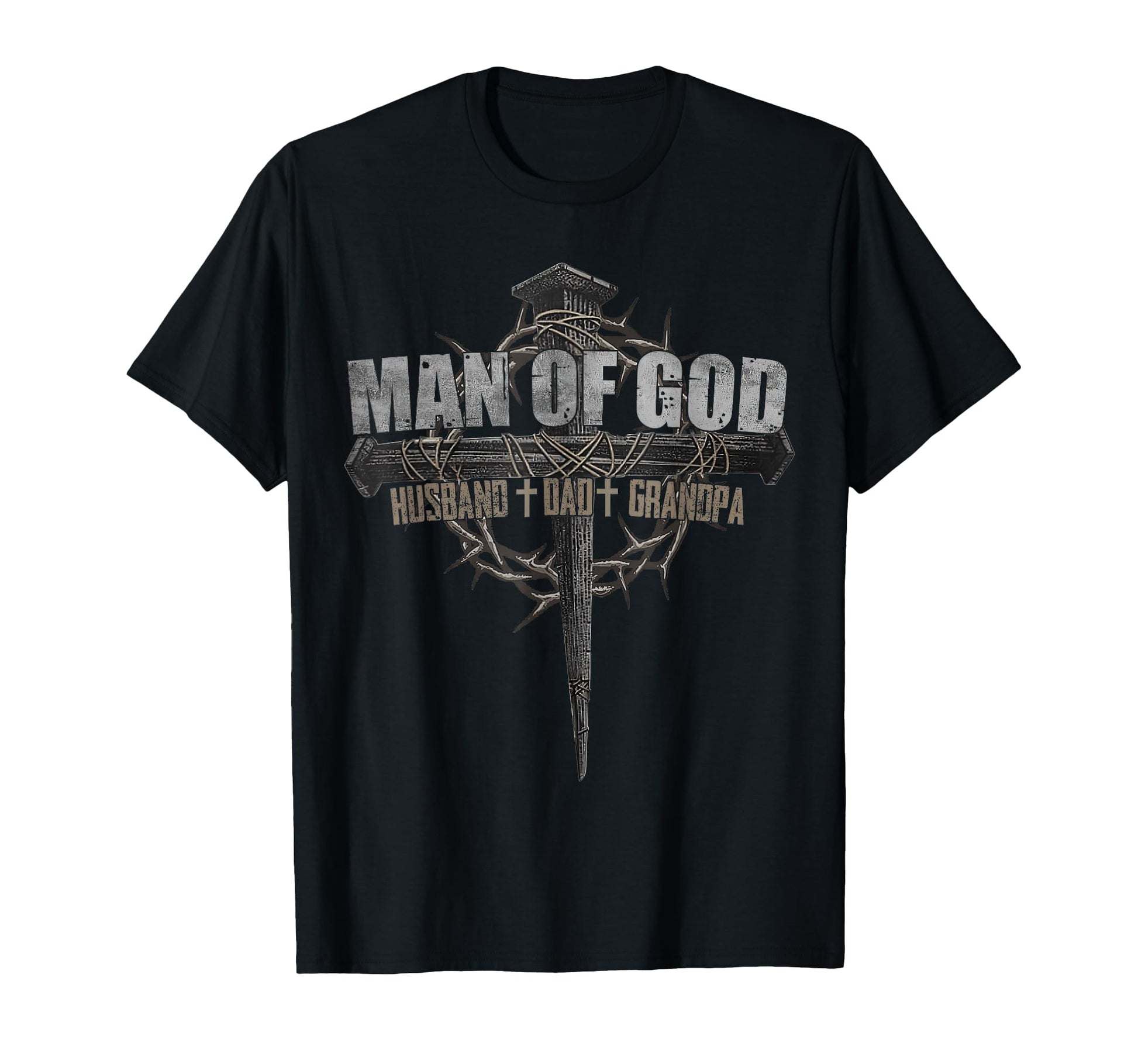God Husband Dad Grandpa Cross Christian T-Shirt - Aesthetic Graphic Unisex - T-Shirt, Sweatshirt, Hoodie