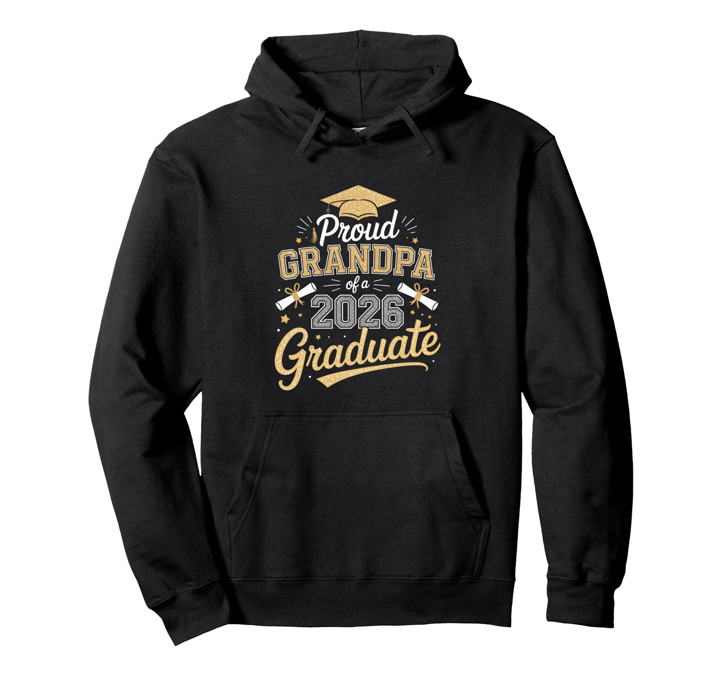 Proud Grandpa 2026 Graduate Graduation Hoodie - Minimalist Print Men Women - T-Shirt, Sweatshirt, Hoodie